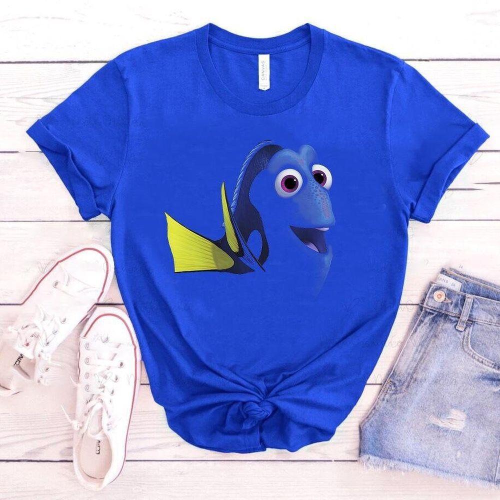 Disney Pixar Finding Dory Big Face Blue Costume T-shirt Disneyland Family Matching Shirt Finding Dory Shirt Disney Vacation Trip Tee Wdw Limited Edition Tshirt